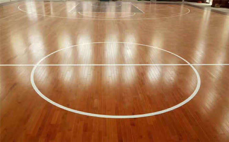 欧氏柞木篮球场木地板板式龙骨结构