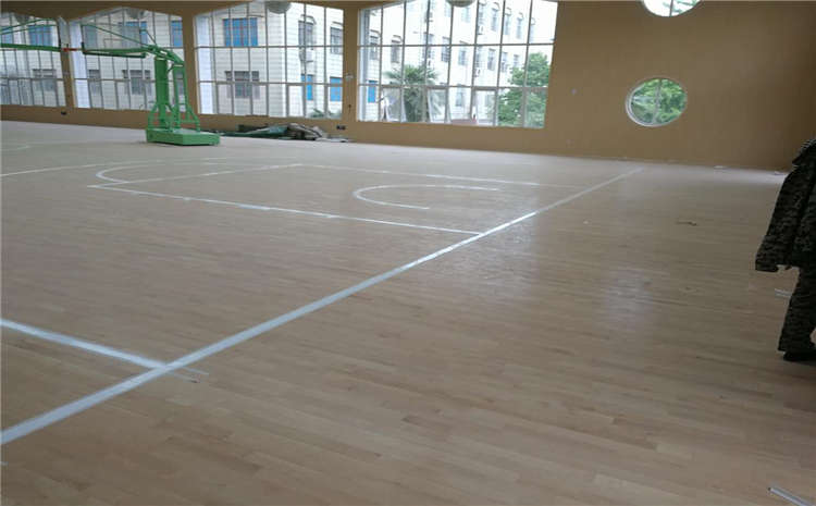 欧氏枫木篮球场木地板施工技术方案