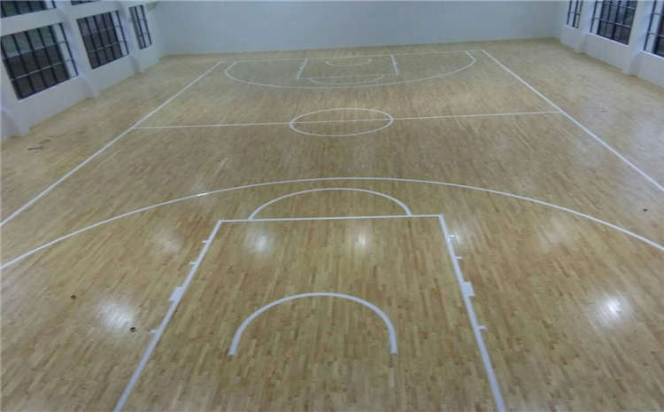 欧氏橡胶木篮球运动地板厂家哪家好？