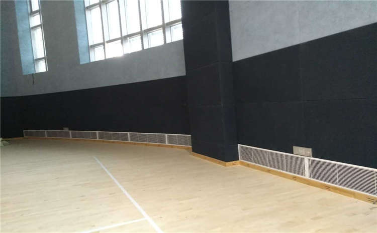 欧氏硬木企口篮球馆木地板安装工艺