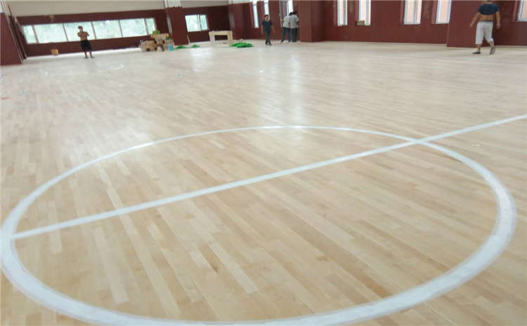 欧氏20厚篮球馆木地板施工技术方案