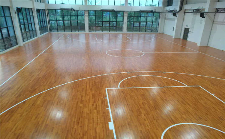 欧氏学校篮球场实木地板结构