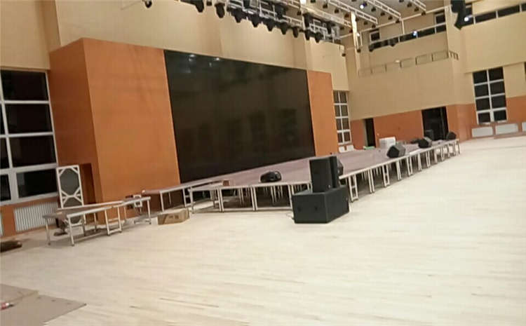 舞台木地板宁夏银川实验中学成功案例