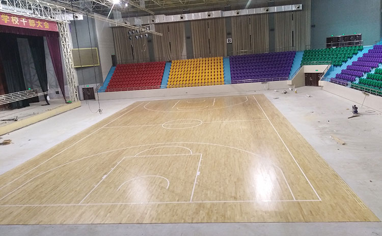 欧氏专业的篮球馆木地板板式龙骨结构
