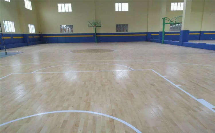 欧氏橡胶木NBA篮球场木地板结构